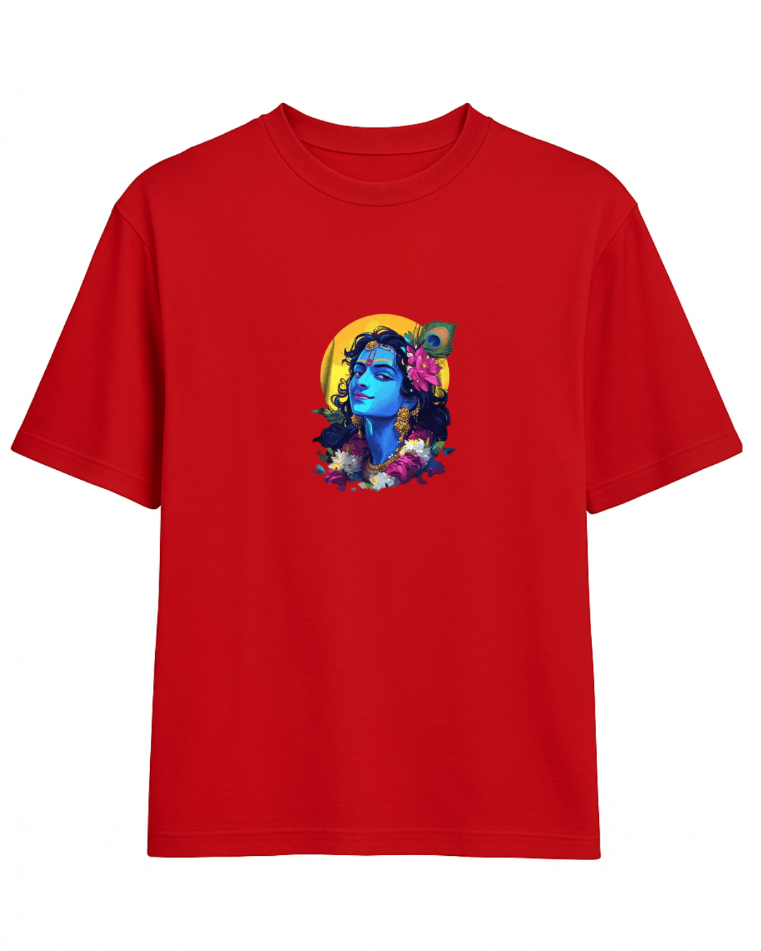 Krishna Printed Premium Oversized Unisex T- Shirt